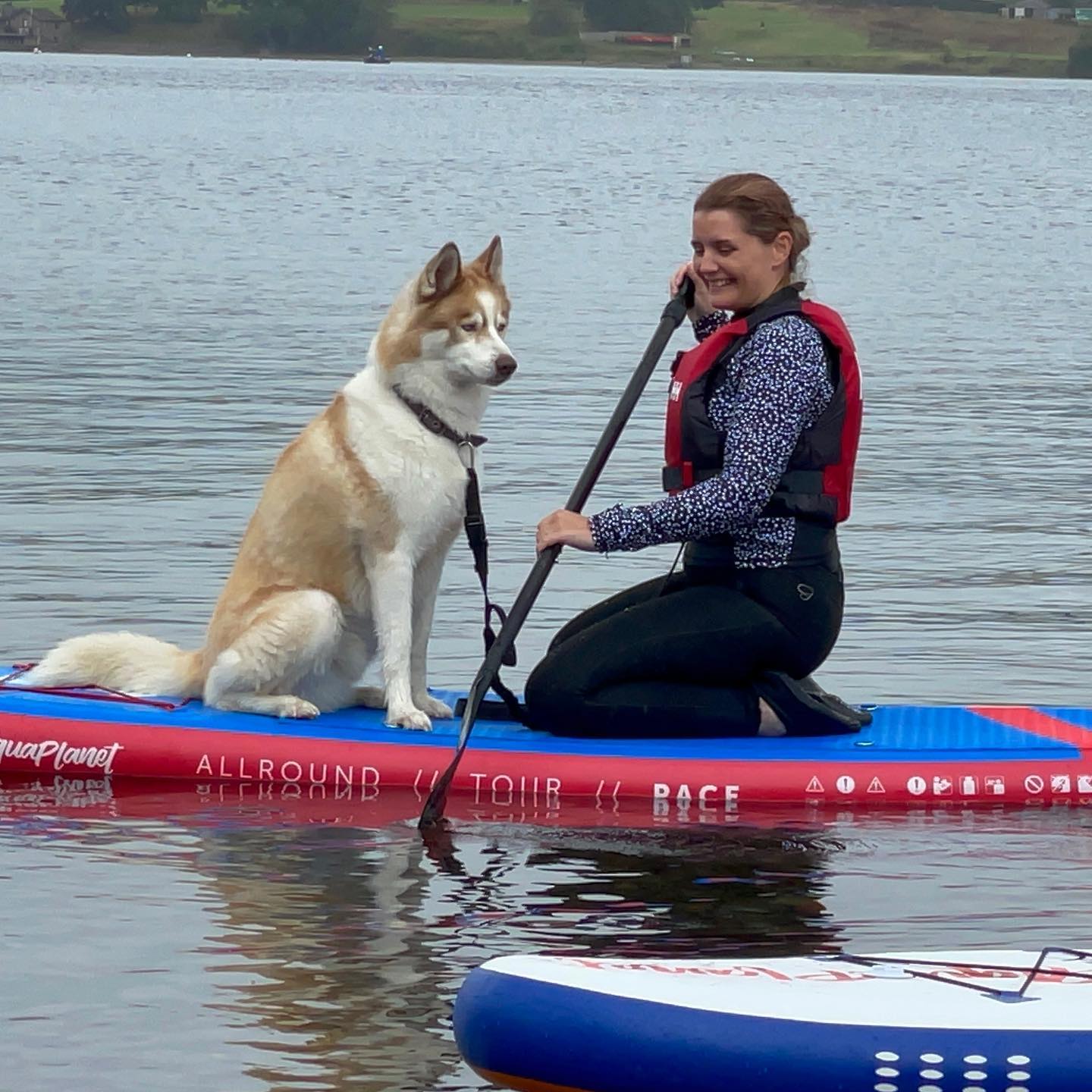 Even the dog is better at this than me! #paddleboarding #ullswater
