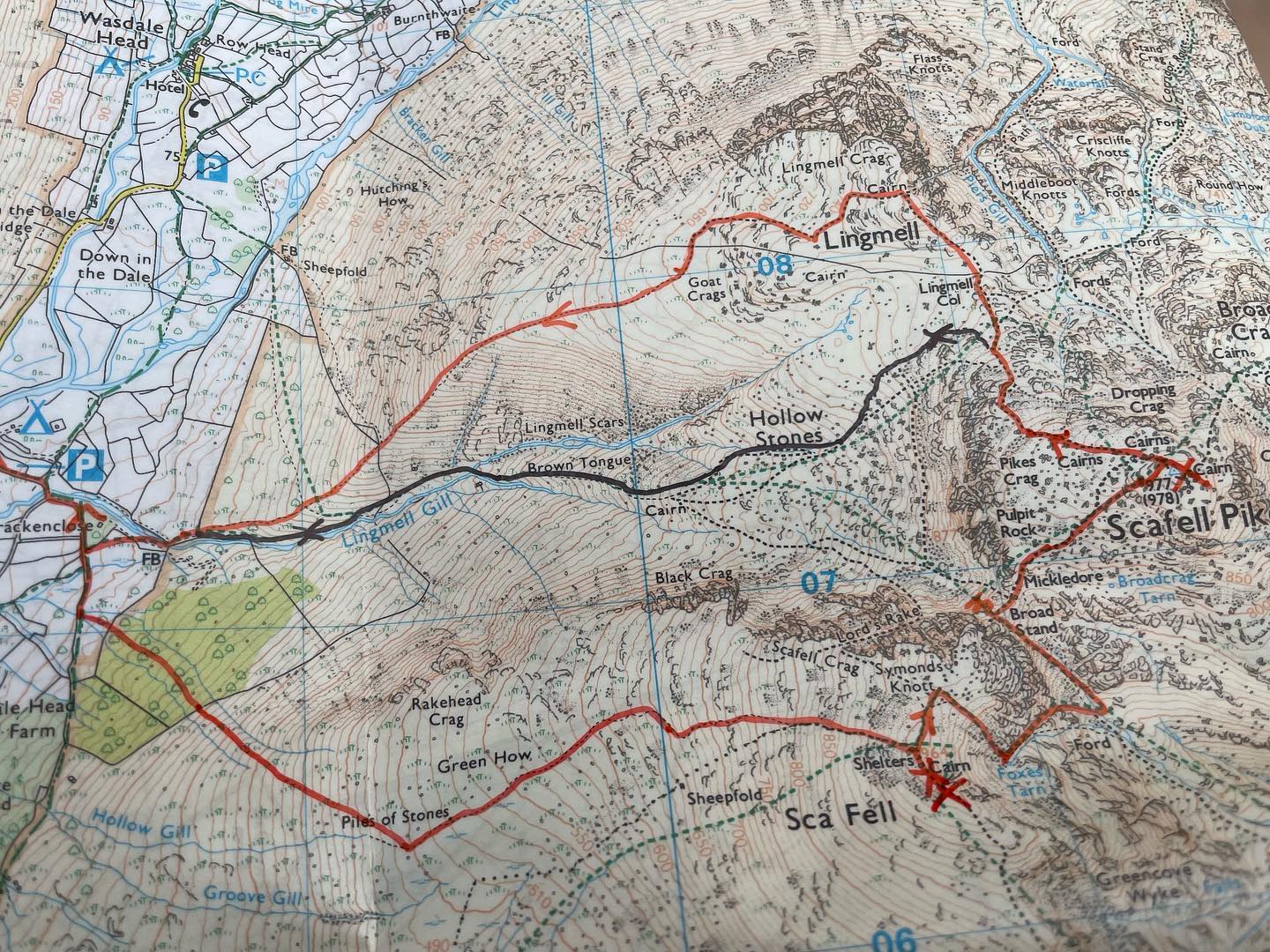 Next weekend’s plan, ask me after how close we got 😬 #scafellpike
