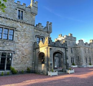 If you’re dressing up and playing posh for the weekend you might as well start as you mean to go on #wedding #castle 🥂
